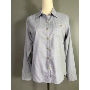 The North Face Button Down Shirt Womens S Hiking Travel Androgyny Gorpcore Basic